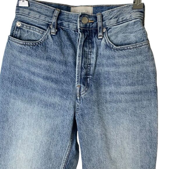 Everlane The 90's Way-High Jeans Organic Cotton High Waisted Rigid Blue Size 24 - Picture 3 of 12